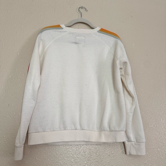 Rip Curl Summer Loving Crew Sweatshirt Rainbow Stripe - Picture 3 of 8